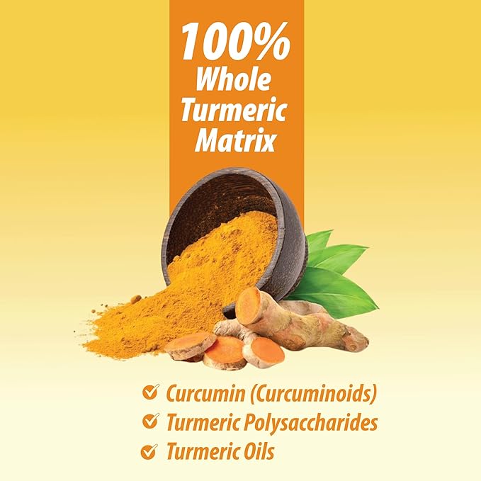 High Absorption Turmeric Curcumin Supplement –39X Enhanced bioavailability – 100% Turmeric Matrix – Vegan Non-GMO – 500mg – 30 NutriCumin 100 Capsules