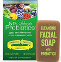 Dr. Ohhira's Probiotics Original Formula 30 Capsules with Bonus Probiotic-Enhanced Beauty Bar Soap Travel Size 20g - No Refrigeration Supplement for Women and Men 13 Probiotic Strains