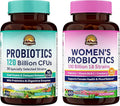 Vitalitown Probiotic Bundle (Pack of 2) | Probiotics 120 Billion CFUs (Item 1) &amp Women’s Probiotics P5P (Item 2) | Shelf Stable | Gut Immune Vaginal &amp Hormone Health