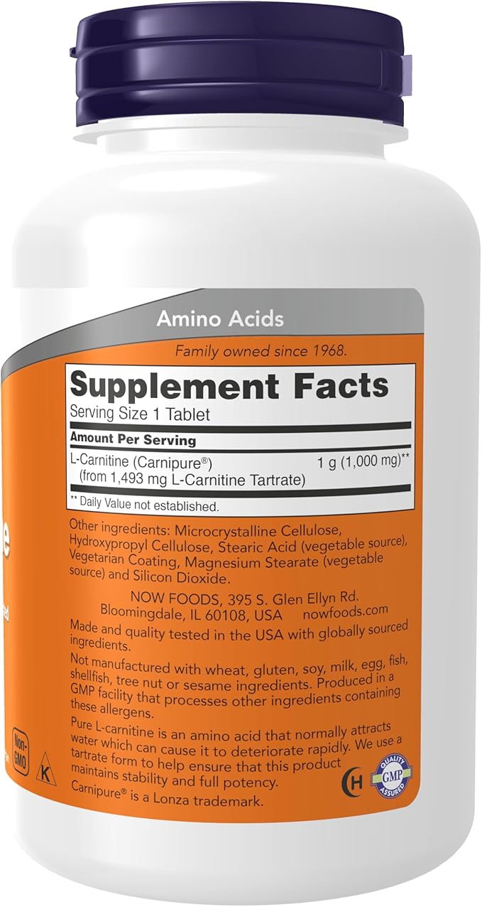 NOW Supplements Ubiquinol 100 mg High Bioavailability (The Active Form of CoQ10) 120 Softgels &amp Supplements L-Carnitine 1000 mg Purest Form Amino Acid Fitness Support* 100 Tablets