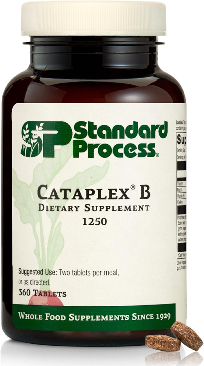 Standard Process Cataplex B Dietary Supplement - Non-Dairy &amp Non-Soy - Cardiovascular &amp Nervous System Health Supplement - 360 Tablets