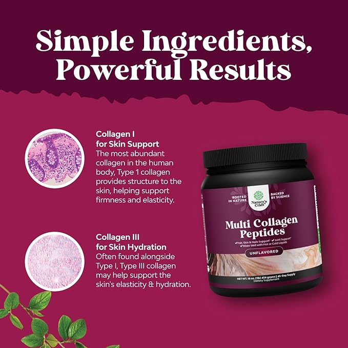 Bundle of Reduced Glutathione Supplement with Milk Thistle - 500 mg per Serving Pure L Glutathione and Multi Collagen Protein Powder - Keto Hydrolyzed Collagen Peptides Hair Skin &amp Nails Vitamins