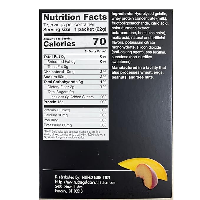 PROTIFIT - High Protein Peach Mango Fruit Drink 2 Pack 15g Protein Low Calorie Sugar Free Ideal Protein Compatible 7 Servings Per Box (2 Pack)