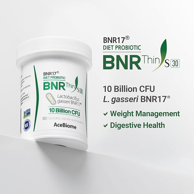 BNRThin S30 Lactobacillus Gasseri BNR17 10 Billion CFU Guaranteed 90 Capsules (90 Serving 3 Packs of 30)