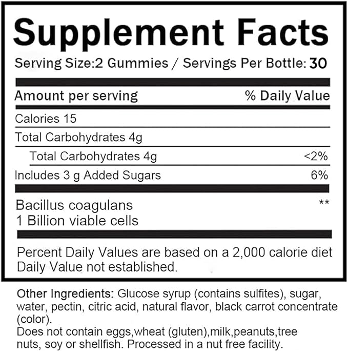 Clean Fiber Gummies for Men Clean Prebiotic Fiber Gummy Supplement Digestive Gut Health 60 Gummies