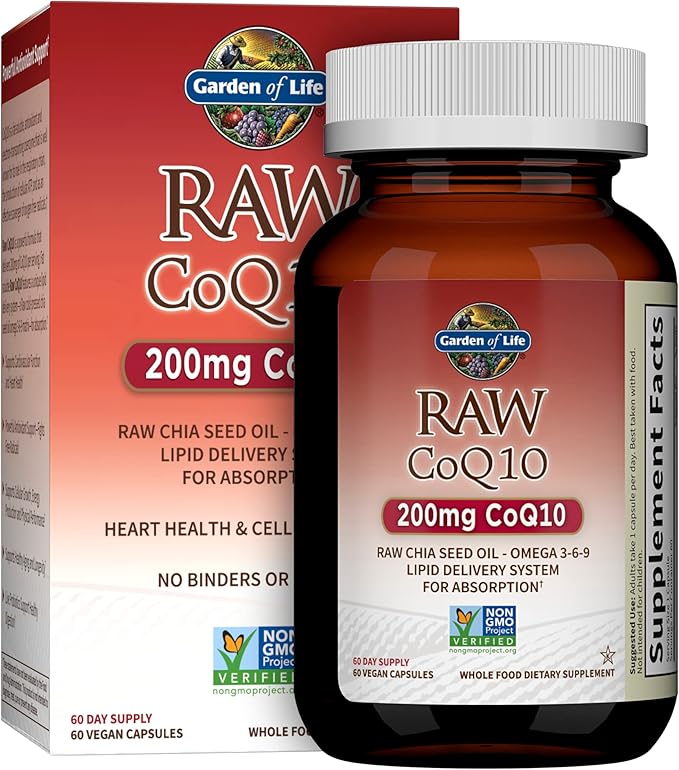 Garden of Life Omega 3 6 9 CoQ10 Antioxidant Raw Whole Food Nutrition Supplement &amp Vitamin Code Fruit Veggie Blend Probiotic Multivitamin for Men 120 Count