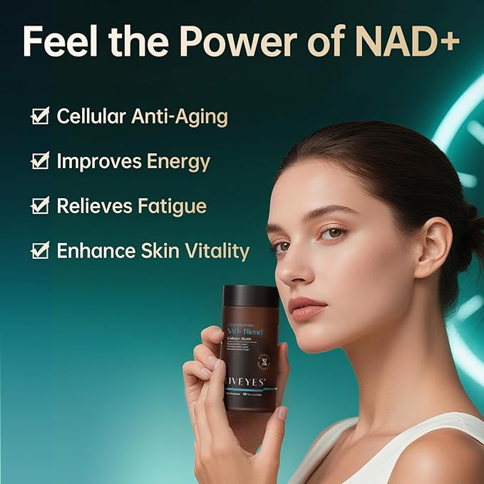 NAD+ Supplement for Women with L-Ergothioneine Promotes Cellular Renewal Energy 60 Capsules