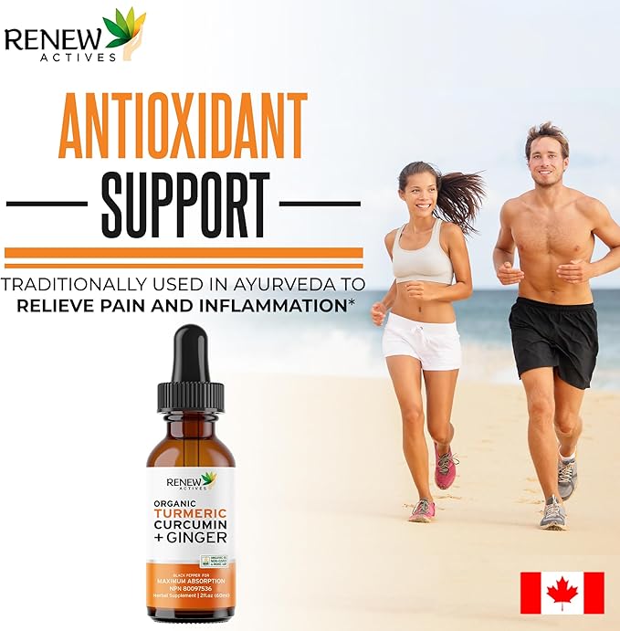 Renew Actives Turmeric Liquid Extract with Ginger &amp Lemon Oil