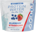 Clear Protein Protein Water Blueberry Strawberry 20 Servings 20G Protein 100% Grass Fed Whey Protein Isolate 90 Calories Fitness Drink Supplement Nutrition