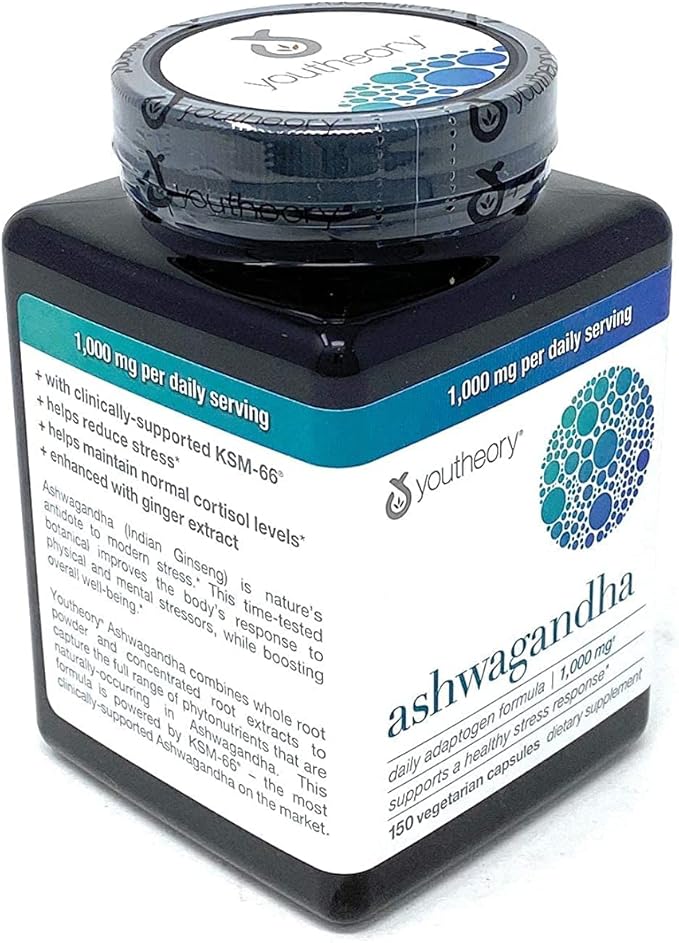 Organic KSM-66 Ashwagandha Vegetarian Supplements 150 Capsules 1000mg per Daily ServingHelp Support A Healthy Stress Response