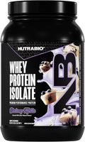 NutraBio 100% Whey Protein Isolate Protein Powder 25g Protein with Complete Amino Acid Profile Non-GMO Soy &amp Gluten Free Low Carb Low Calorie Whey Protein Powder Blueberry Muffin 2 Lbs