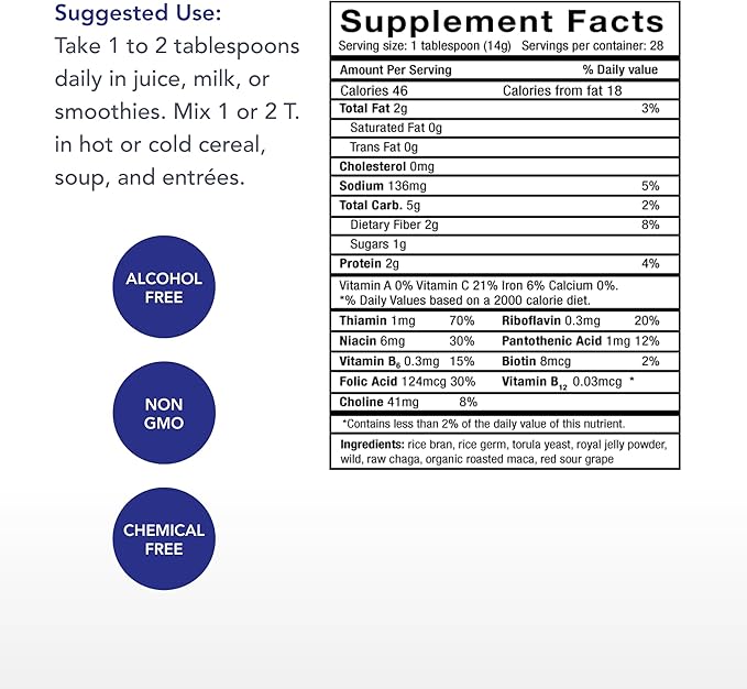 Physician's Strength Potent-B - 14.10 oz - Whole Food B Vitamins to Energize the Body - Non-GMO - 28 Servings