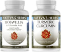Tattva's Herbs Bundle -Turmeric Curcumin 120 ct. 500 mg. - Plus Boswellia Mobility Support 120 ct. 500 mg.
