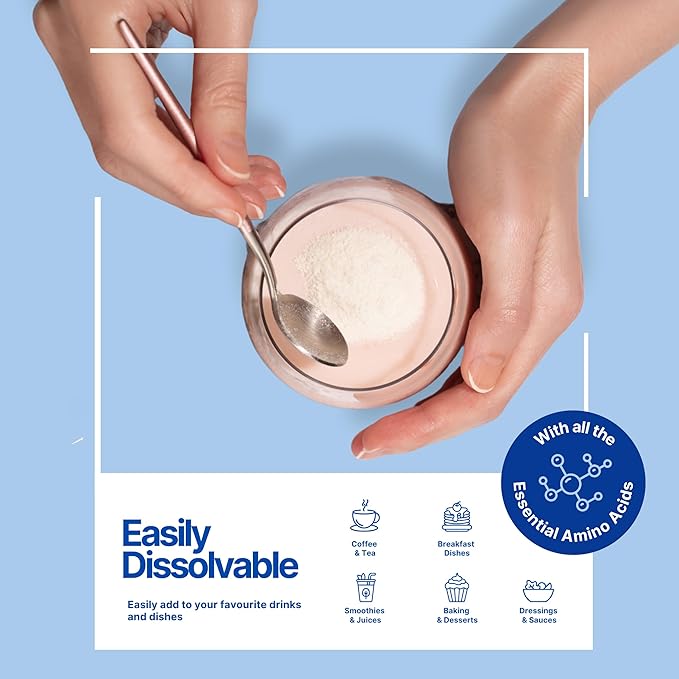 The Intelligent Health Hydrolyzed Collagen Peptides Powder Grass Fed High Protein Unflavored Gluten-Free Paleo &amp Keto Friendly 10g per Serving (1kg) Supports Skin Hair Nails Joints &amp