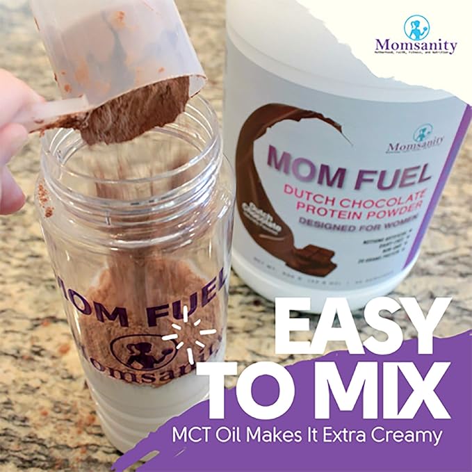 Protein Powder for Women – Dairy Free Meal Replacement Protein Powder Made with Plant &amp Collagen Protein 20 Grams Protein (Dutch Chocolate + Vanilla)