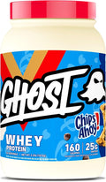 GHOST Whey Protein Powder Chips Ahoy! - 2LB 25G of Protein - Whey Protein Blend - ­Post Workout Fitness &amp Nutrition Shakes Smoothies Baking &amp Cooking - Cookie Pieces Inside