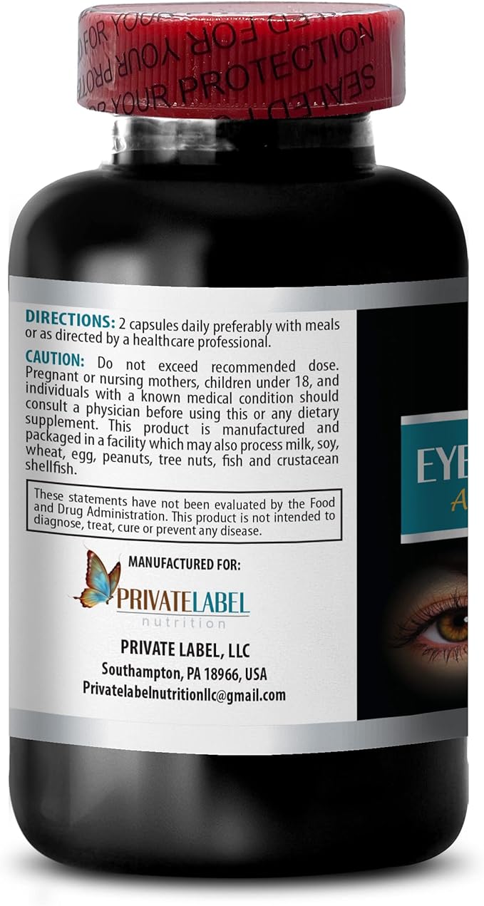 Eye Supplements Lutein - Eye Vision Guard 24 MG - Advanced Eye Complex - Lutein for Eyes Vision Support Complex Vitamin A Grape Seed Extract Vision Pills for Eyes Over 50 2 Bottles 120 Capsules