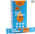 Hydrolyzed Liquid Collagen Peptides for Women &amp Men - Grass-Fed Bovine Protein Supplement for Hair Growth Skin and Nails (Pack of 14 Orange)