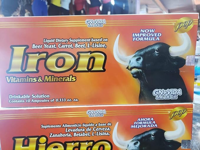 Iron Vitamins &amp Minerals-Liquid Supplements - Hierro Vitaminas y Minerales (10)