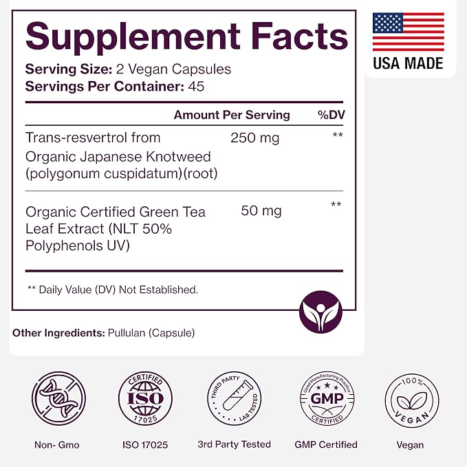 Pure Micronutrients Immunity and Heart Bundle – Organic Resveratrol + Organic Turmeric Curcumin with BCM-95 - Advanced Antioxidant Longevity Support Supplements