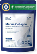 Skin Collagen with Marine VERISOL Collagen Peptides for Skin Hair &amp Nails | 100 Serves (No Flavor) | Powder
