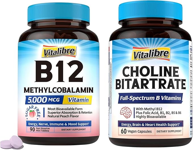 B12 and Choline Bitartrate Supplements