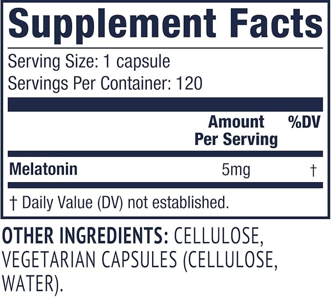 Vimergy Melatonin – Natural Sleep Aid – Sleep Supplement – Helps You Fall Asleep Faster &amp Stay Asleep Longer - Non-GMO Gluten-Free Kosher Soy-Free Vegan Paleo (120 Counts)