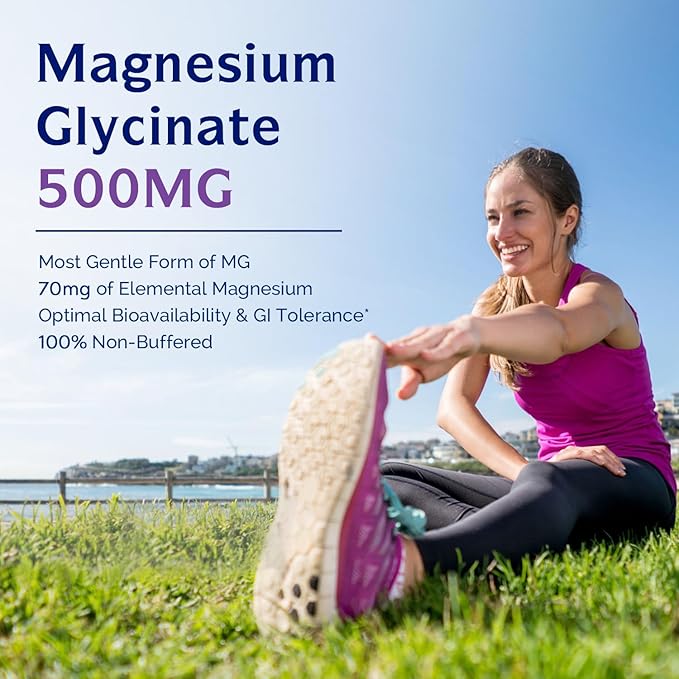 Innate Vitality Magnesium Glycinate &amp Women's Probiotics Bundle Non-GMO No Gluten Dairy Soy &amp Vegan Magnesium (120 Caps) &amp Probiotic (60 Caps)