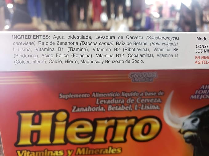 Iron Vitamins &amp Minerals-Liquid Supplements - Hierro Vitaminas y Minerales (10)