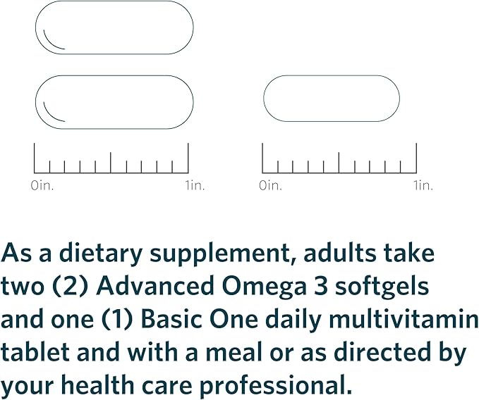 Cooper Complete - Healthy Body Pack - Daily Vitamin Pack with Multivitamin &amp Omega-3 Fish Oil - 30 Packets per Bottle. Pack of 2