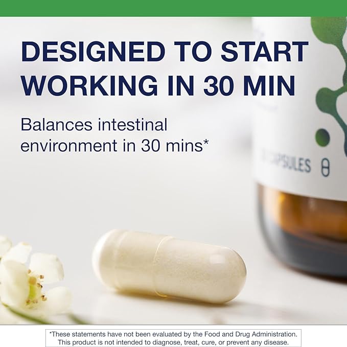 Metagenics UltraFlora IB Probiotic - 60 Bil. CFU - Relief for Occasional Intestinal Distress* - Supports Digestive Health Bloating &amp Gut Balance* - Lactobacillus &amp Bifidobacterium Blend - 30