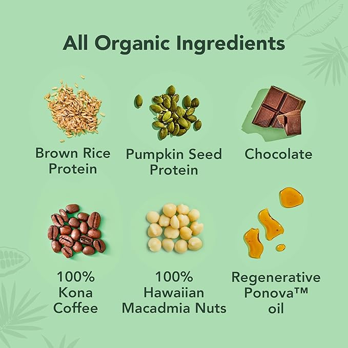 ALOHA Organic Plant Based Protein Bars | The Kona Bar - Special Edition | 6 Count 1.98oz Bars | Vegan Low Sugar Gluten Free Paleo Low Carb Non-GMO Stevia Free Soy Free No Erythritol