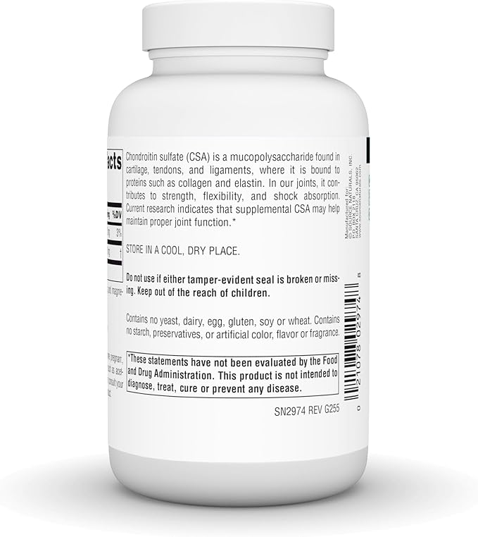 Source Naturals Chondroitin Sulfate Support for Joint Tissue* - 600 mg 120 Capsules