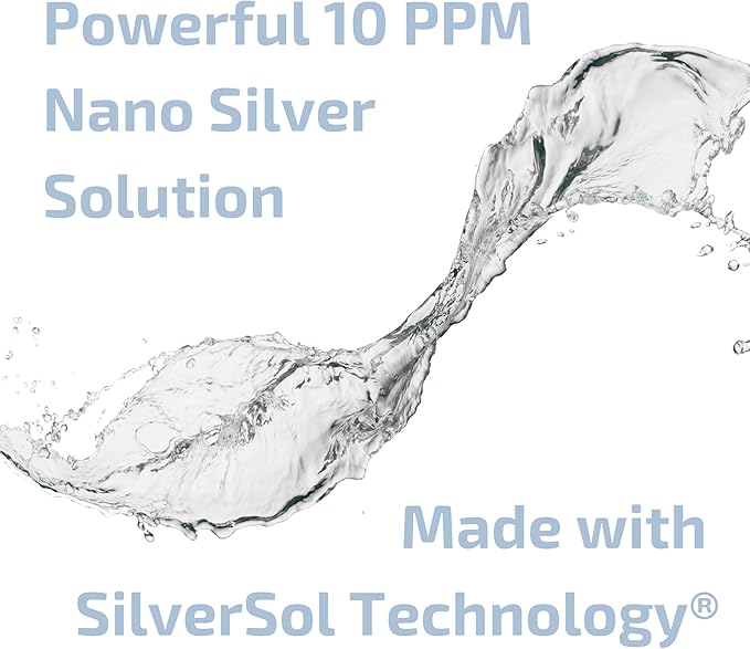 Silver Biotics Multivalent SilverSol Technology Ag₄O₄ 10 PPM Immune Support | Bio-Hacking Immune Building Natural Support (16 Fl Oz Glass Bottle)
