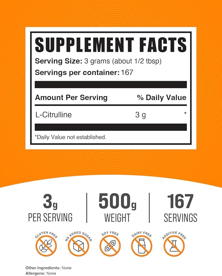 BulkSupplements Creatine 500g + L-Citrulline 500g Bundle