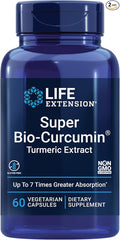 Life Extension Super Omega-3 Fish Oil Sesame &amp Olive Extract with Super Bio-Curcumin Turmeric Extract Capsules - 240 &amp 60 Count