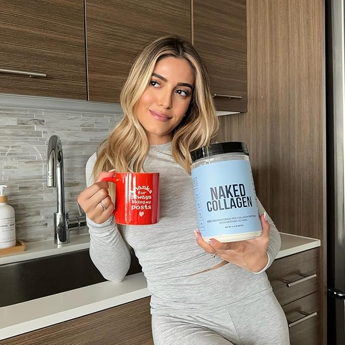 NAKED Vanilla Collagen Advanced - Peptides Protein Powder Hyaluronic Acid Vitamin C Pasture-Raised Grass-Fed Hydrolyzed Collagen Supplement Paleo Friendly Non-GMO Keto Gluten Free 1.3LB