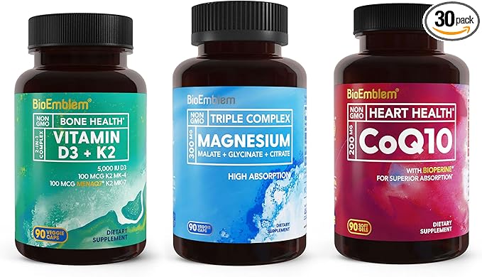 BioEmblme Magnesium Vitamin D3 K2 CoQ10