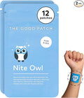 The Good Patch Nite Owl Patch Natural Sleep Patch Support for Kid Bedtime with Tart Cherry Chamomile and Skullcap Plant Powered Sustained Release (12 Total Patches)