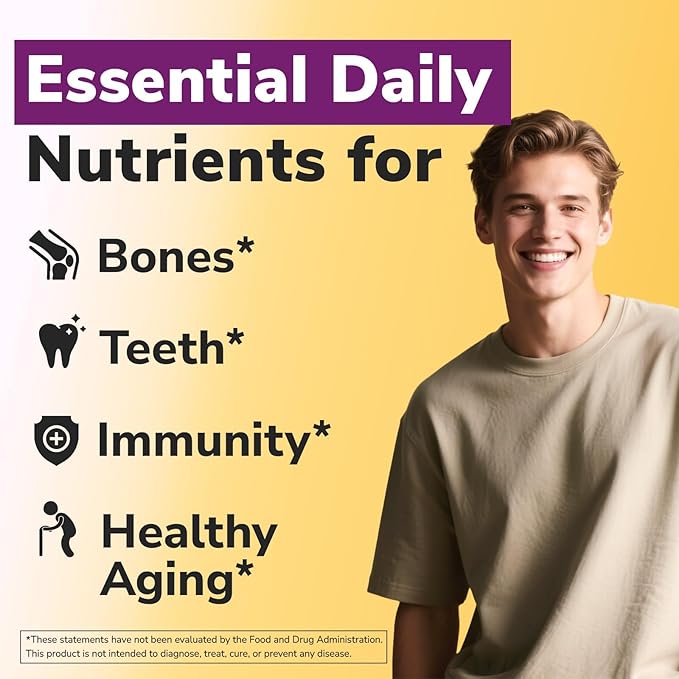 Calcium 1200mg Vitamin D3 5000IU 120 Tablets and Maca Root Capsules 1500mg 120 Capsules Bundle Non-GMO