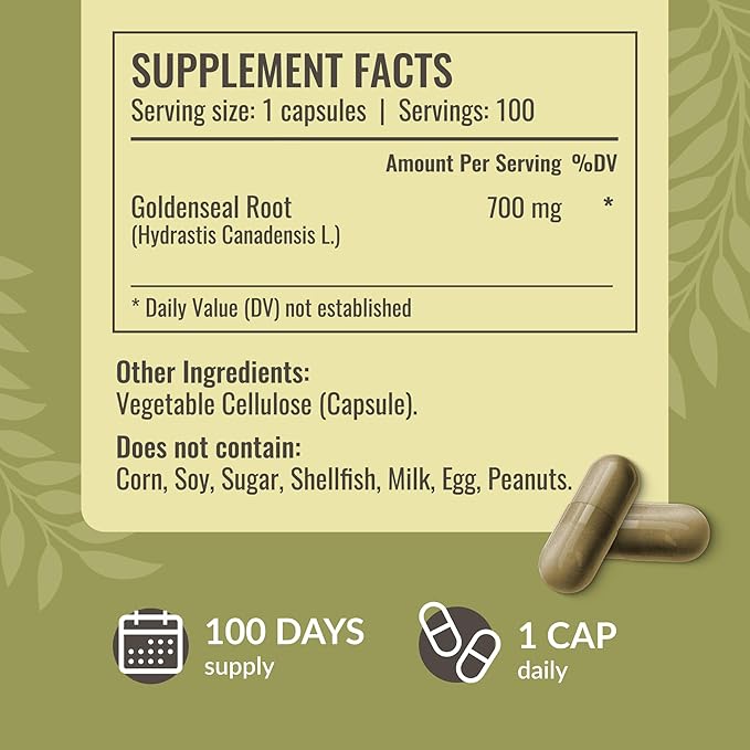 HERBAMAMA Goldenseal and Milk Thistle Kit - Bundle of 700 mg Goldenseal Root Capsules and Milk Thistle Tincture 2 fl oz - Vegan Non-GMO Sugar &amp Alcohol-Free - 2 Pack