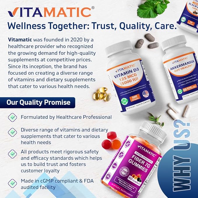 Vitamatic Vitamin D3 10000 IU (250 mcg) - 500 Softgels (Olive Oil Based) Non-GMO Gluten Free in Cold-Pressed Mini Softgels- 2 Pack