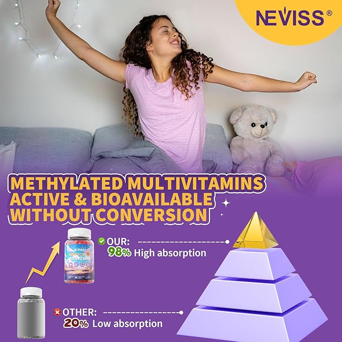 Teen Vitamins + Magnesium Glycinate for Boys Girls 12-17 Teens Methylated Multivitamin Gummies w/ Omega-3 L-Theanine for Teenager Kids Calm Focus Gummy Supplment 23-IN-1 Formula Sugar Free 120ct