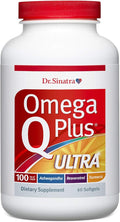 Dr. Sinatra Omega Q Plus Ultra | Advanced Comprehensive Support for Heart Health &amp Healthy Aging with Ashwagandha for Stress Relief