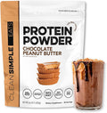 Clean Simple Eats Whey Protein Powder Chocolate Peanut Butter Flavor Naturally Sweetened 100% Grass Fed Protein Powder with Digestive Enzymes &amp No Artificial Ingredients Gluten Free 30 Serving