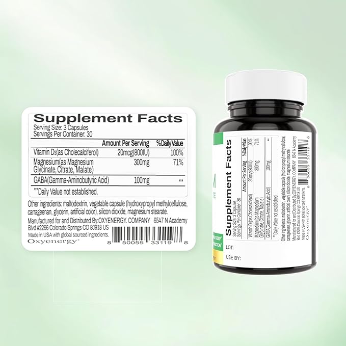 OxyEnergy Methyl Vitamin B12 5000mcg Extra Strength Methylcobalamin B-12 Supplements with Folate &amp Triple Magnesium Complex Supplement 3 in 1 Chelated Magnesium Capsules 300mg with Glycinate Mal