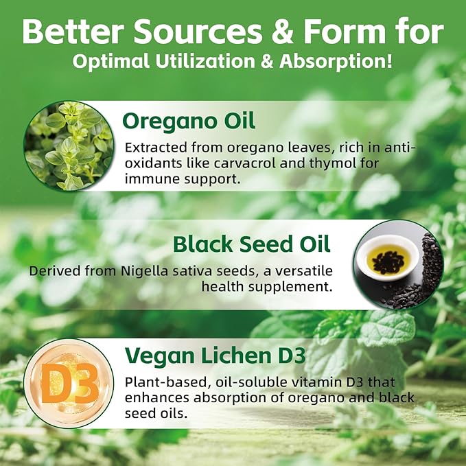 Vitamin B2 Gummies and Oil of Oregano with Black Seed Oil Gummies