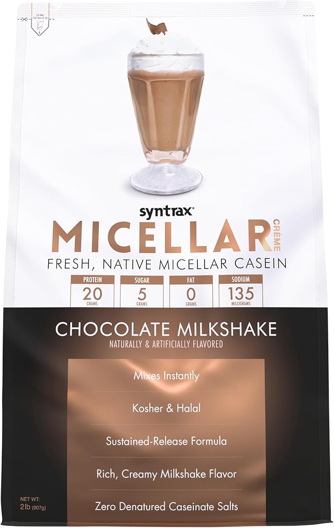 Syntrax Nutrition Micellar Creme Fresh Native Micellar Casein Chocolate Milkshake 2 lb