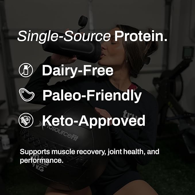 True Nutrition Grass Fed Beef Protein Isolate Powder - 29g Protein per Serving - Zero Carb Fat Free Dairy Free Non-GMO - Paleo Keto Carnivore - Chocolate Fudge Brownie - 1lb