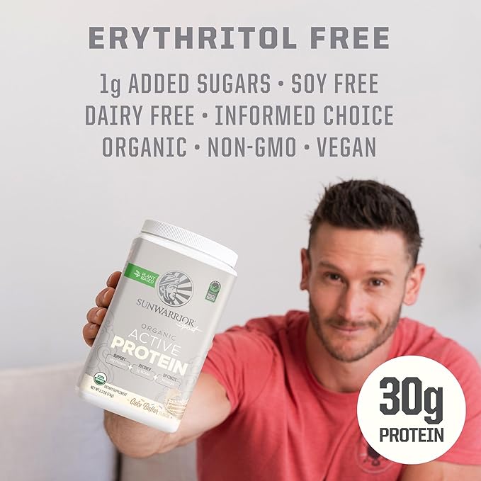Sunwarrior Vegan Protein Powder USDA Organic | 20 Servings Cake Batter Flavored &amp Creatine Monohydrate Powder for Her | Micronized 50 Servings Raspberry Lemonade Flavored